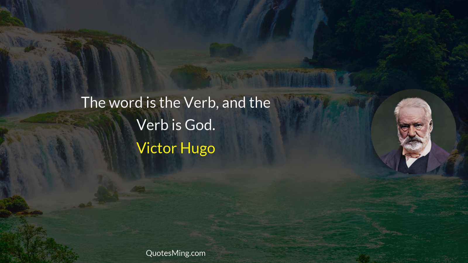 The word is the Verb and the Verb is God