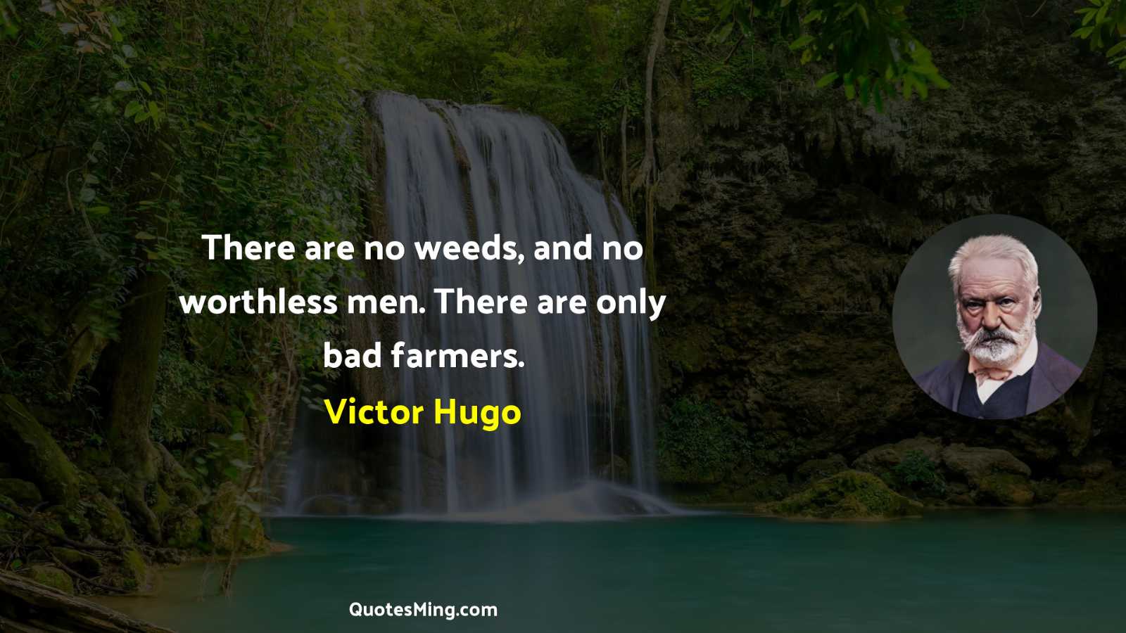 There are no weeds and no worthless men There are