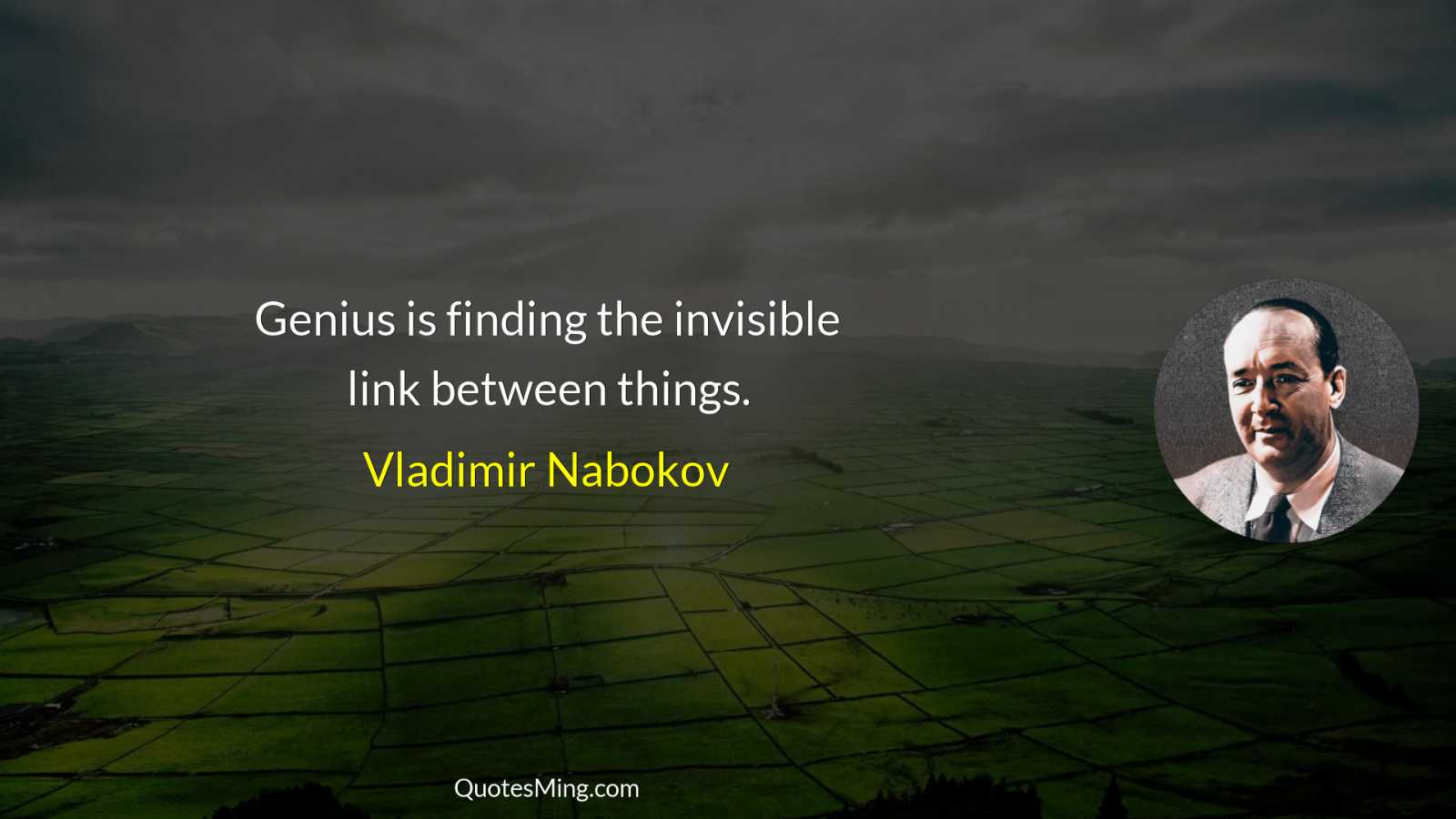 Genius is finding the invisible link between things