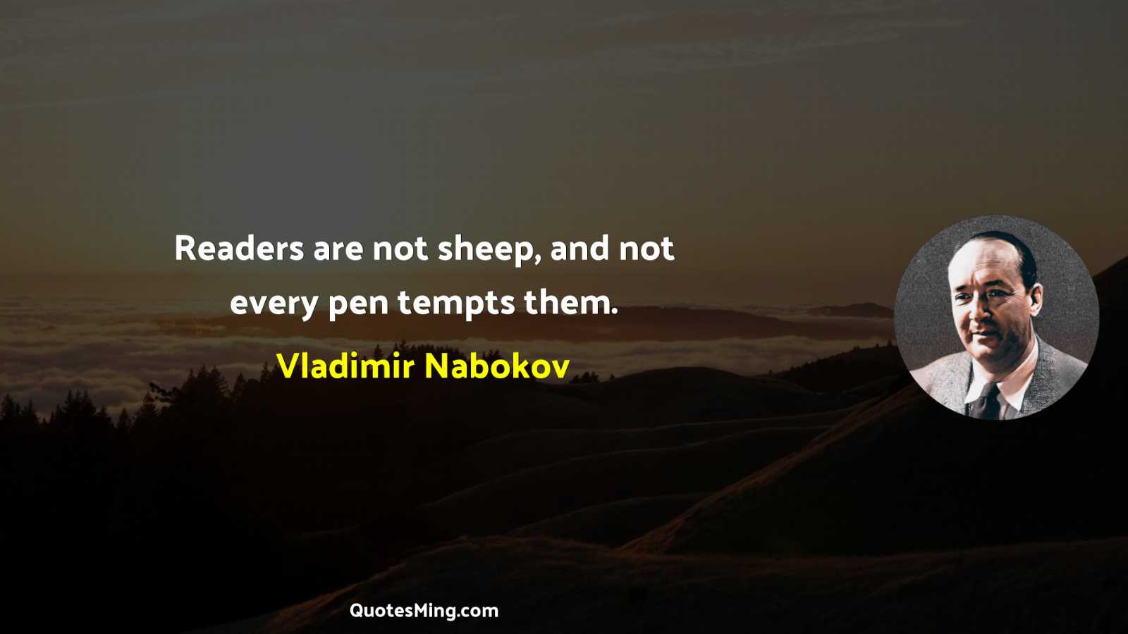 Readers are not sheep and not every pen tempts them