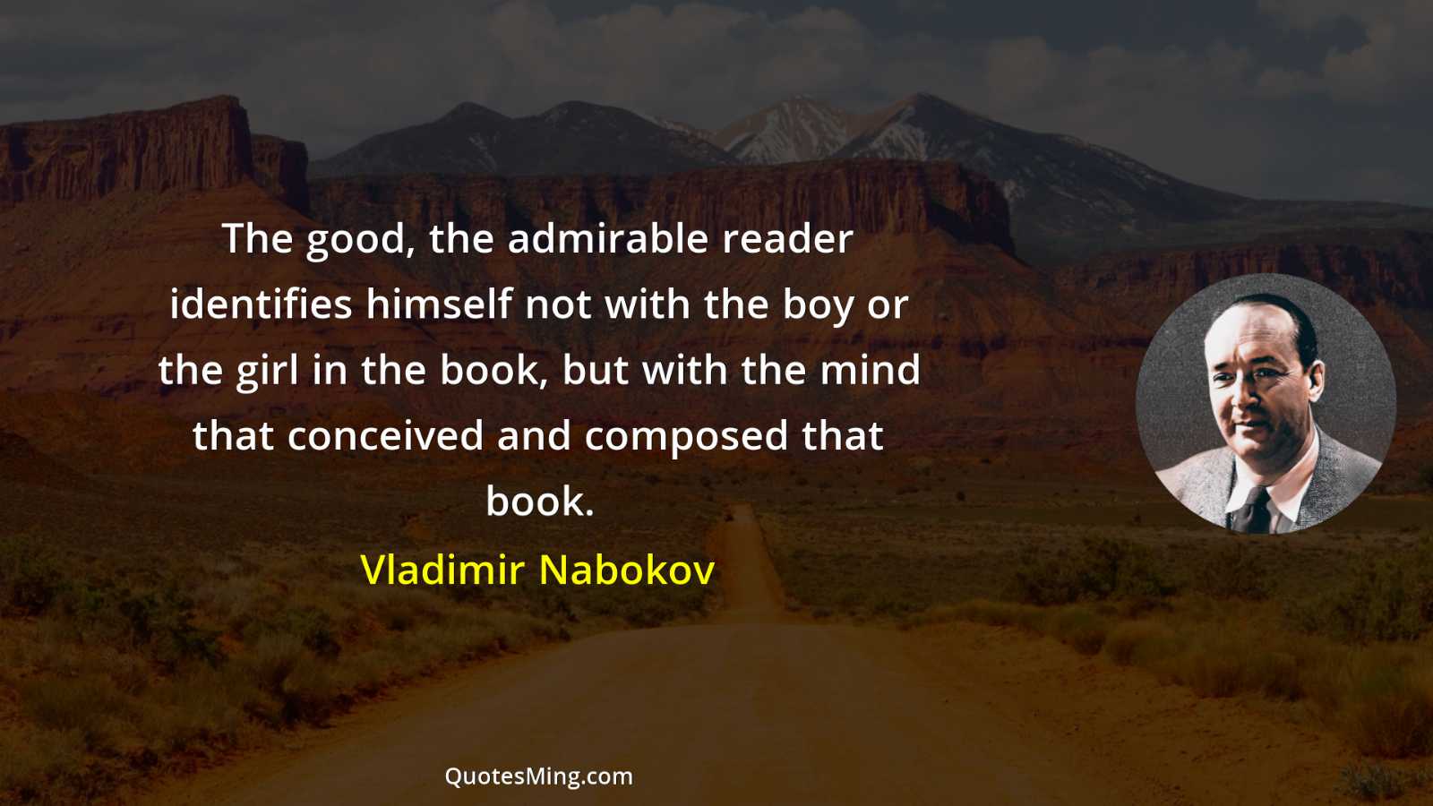 The good the admirable reader identifies himself not with the