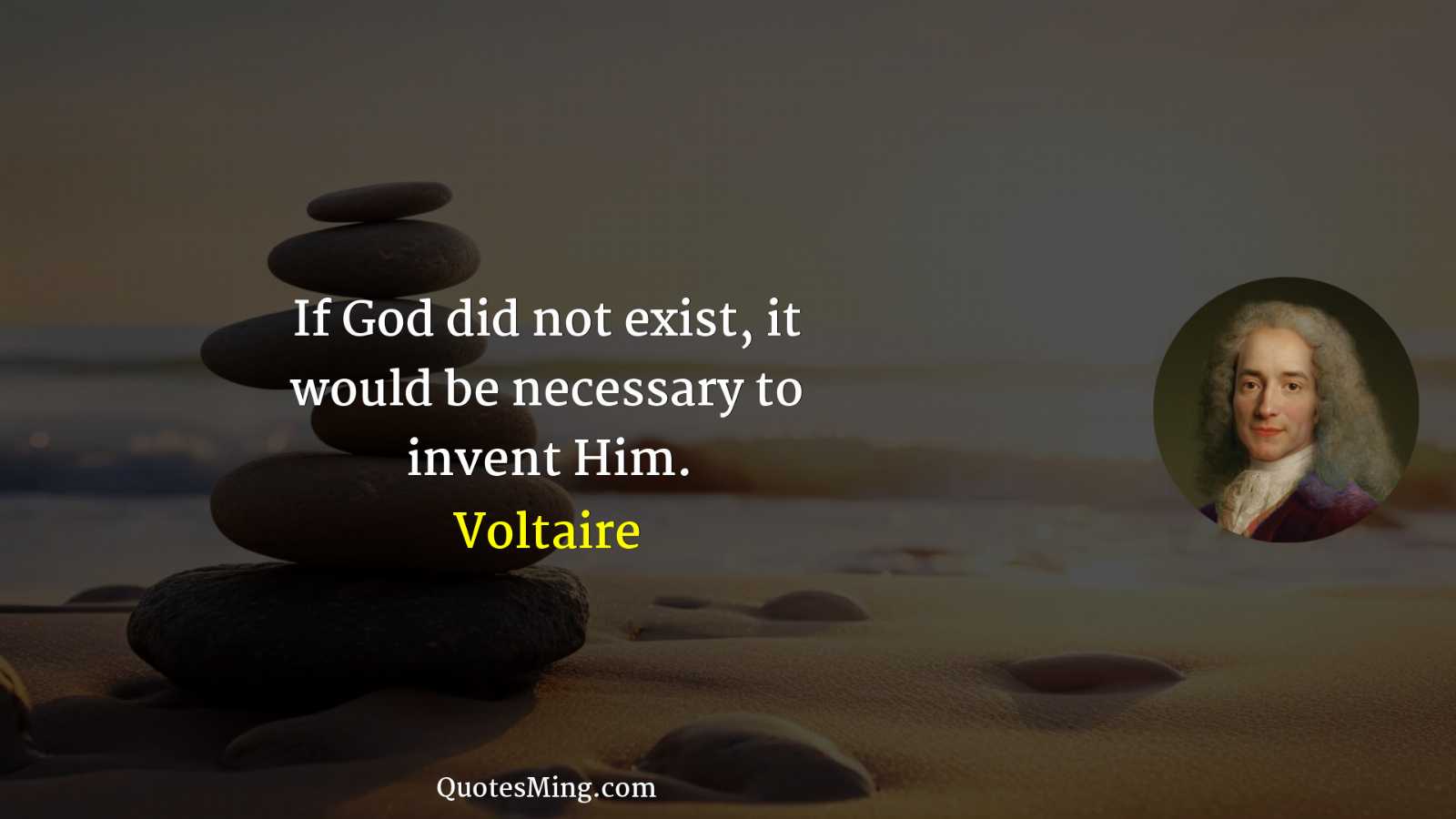 If God did not exist it would be necessary to