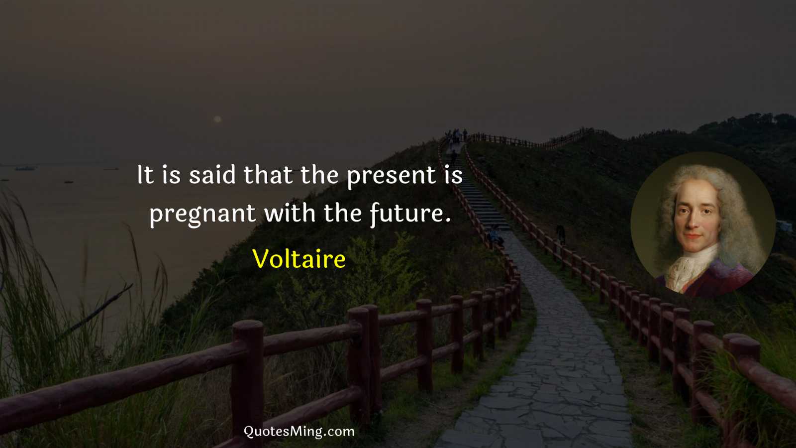 It is said that the present is pregnant with the