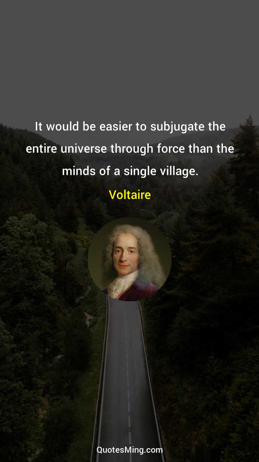 It would be easier to subjugate the entire universe through