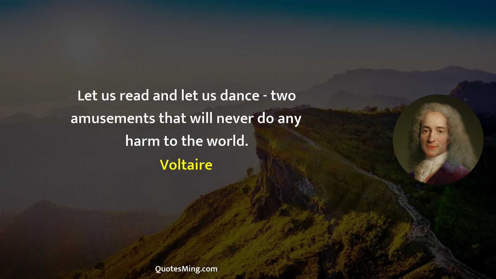 Let us read and let us dance - two amusements