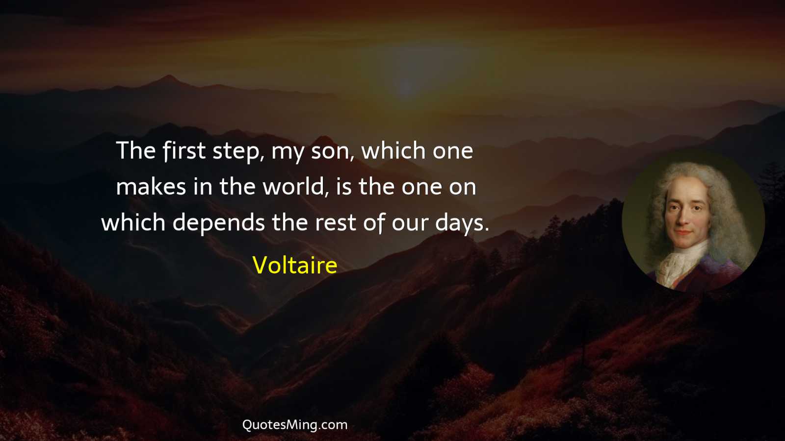 The first step my son which one makes in the