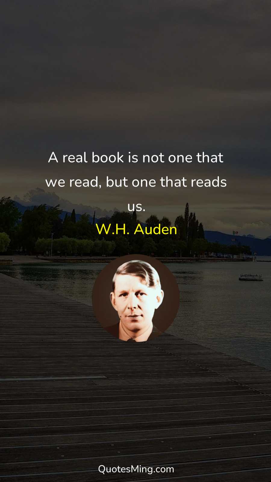 A real book is not one that we read but