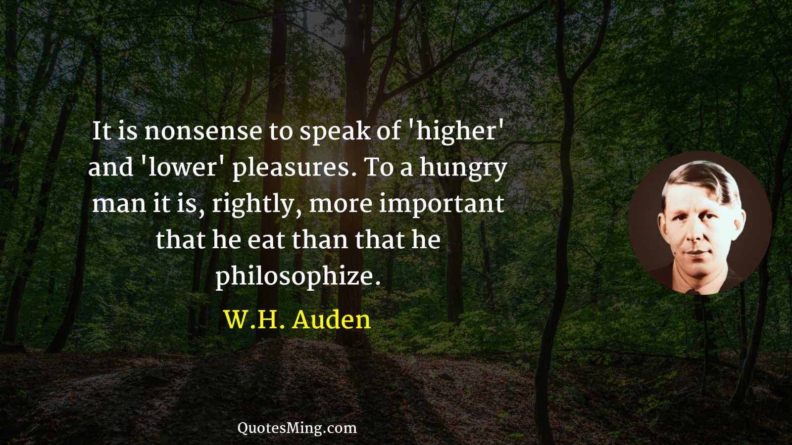 It is nonsense to speak of 'higher' and 'lower' pleasures