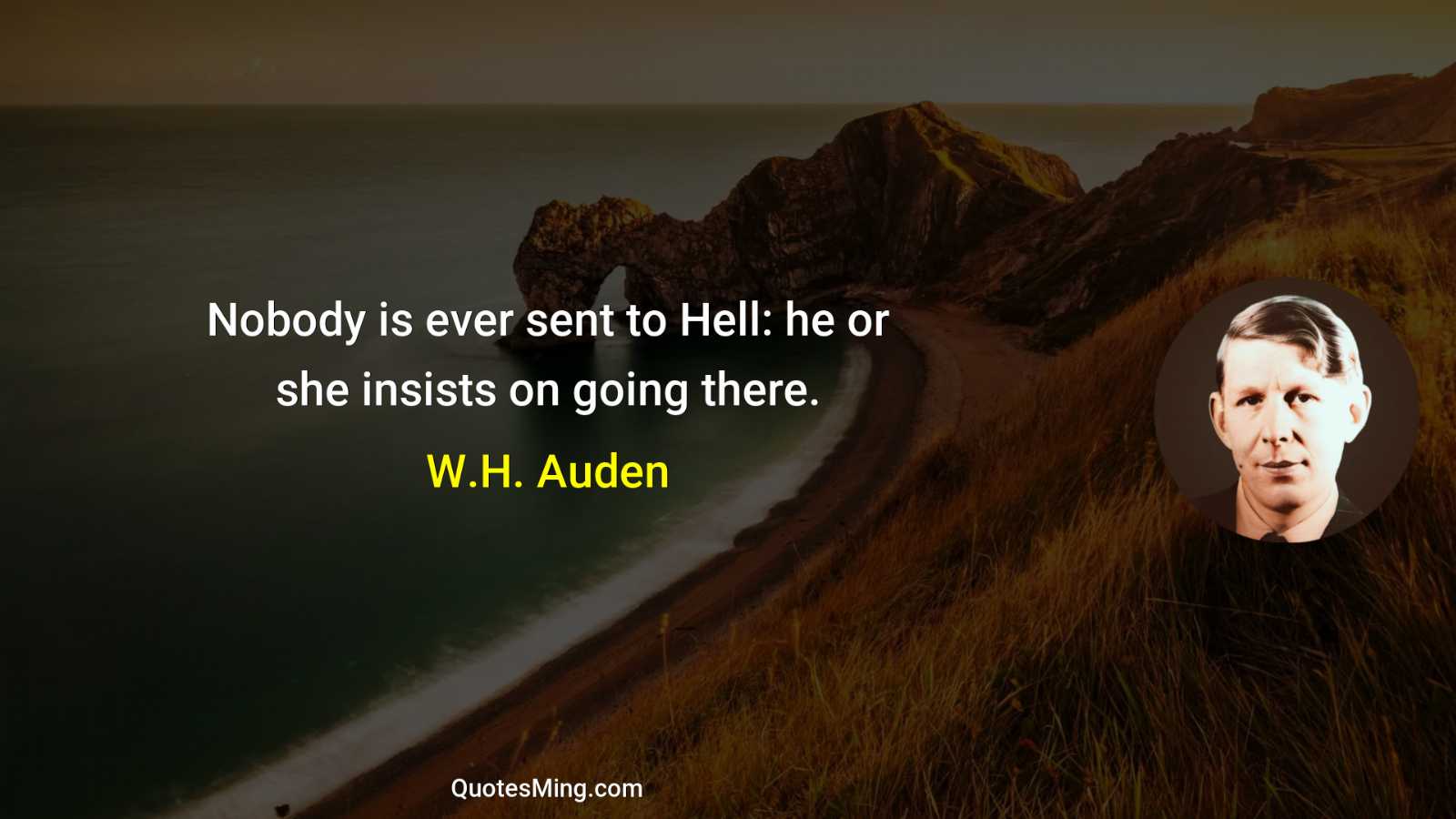 Nobody is ever sent to Hell: he or she insists