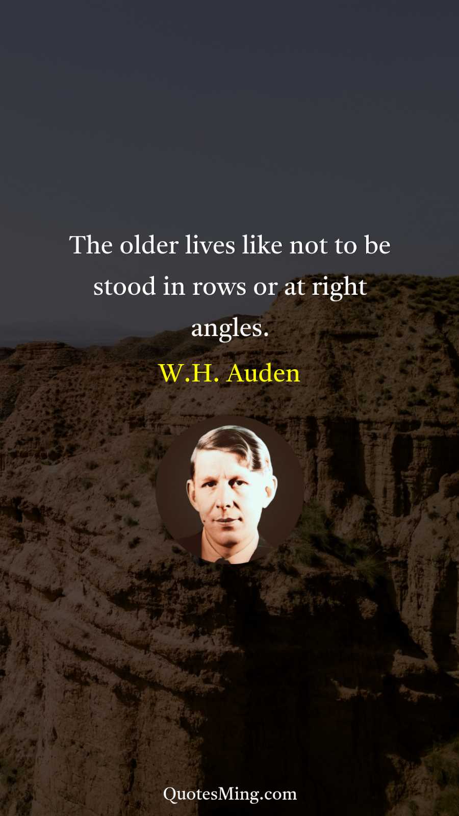 The older lives like not to be stood in rows