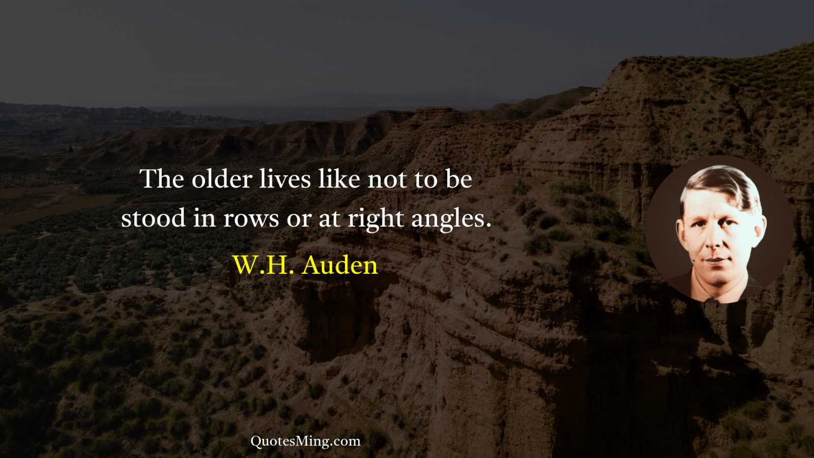 The older lives like not to be stood in rows