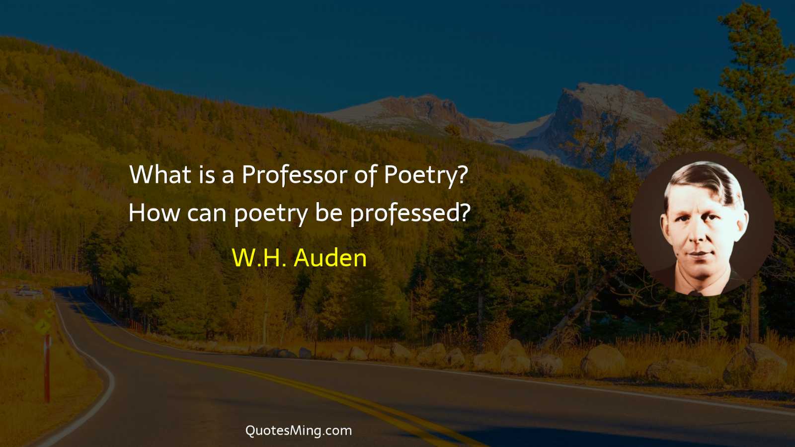 What is a Professor of Poetry? How can poetry be