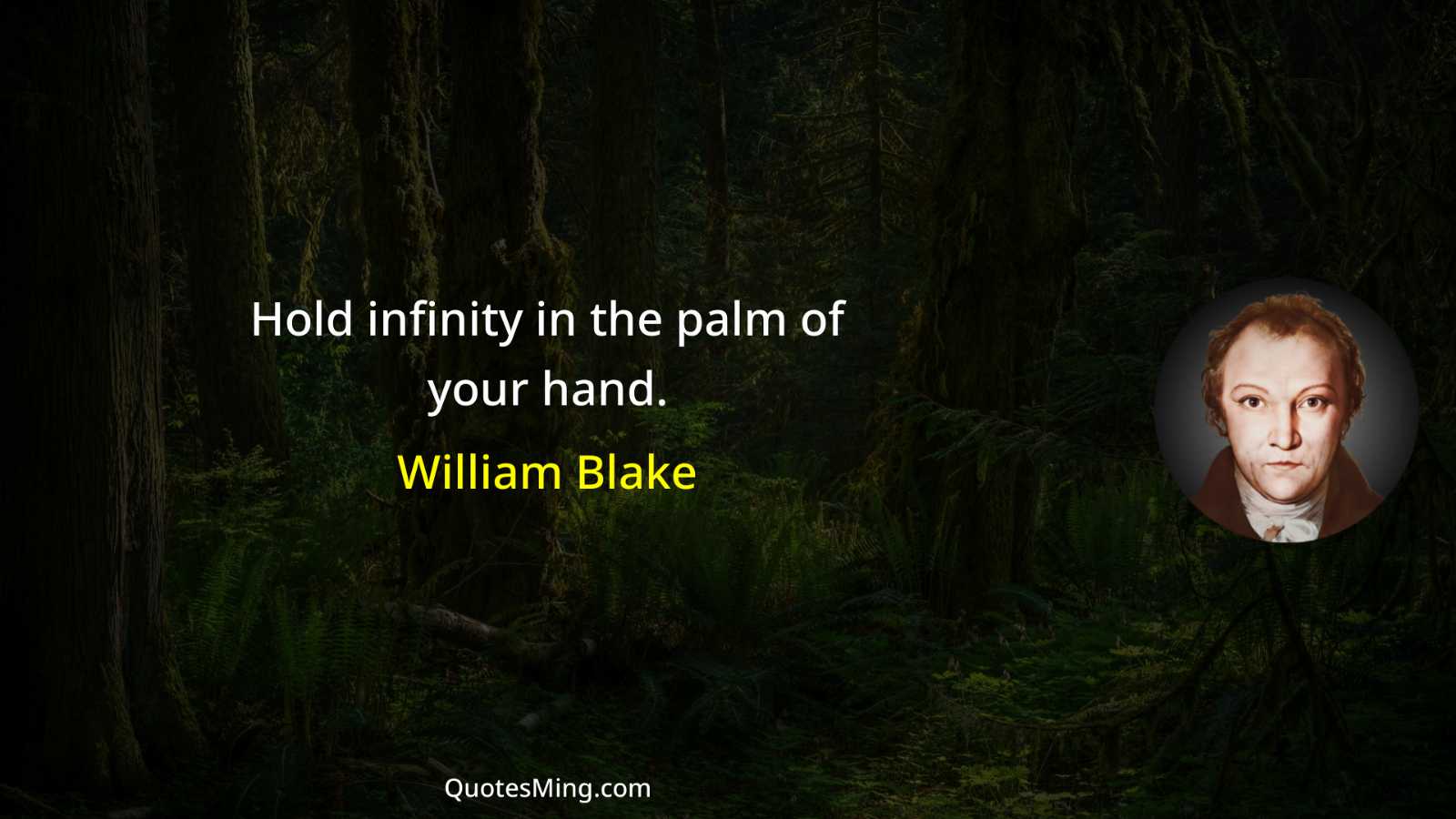 Hold infinity in the palm of your hand