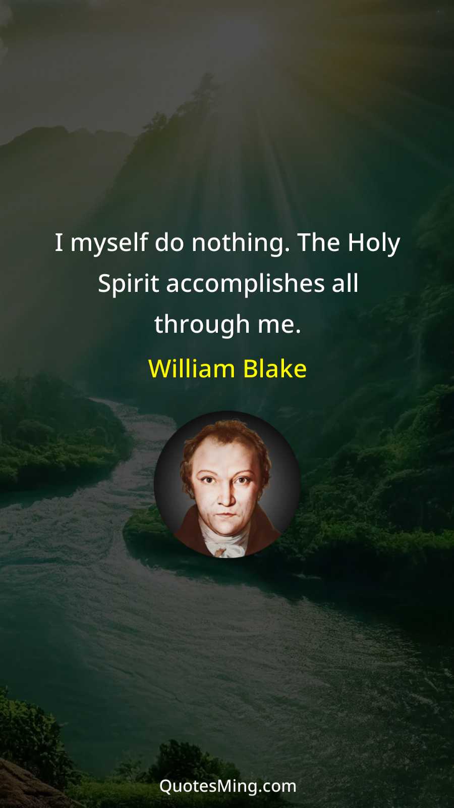 I myself do nothing The Holy Spirit accomplishes all through