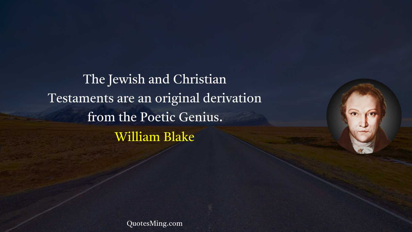 The Jewish and Christian Testaments are an original derivation from