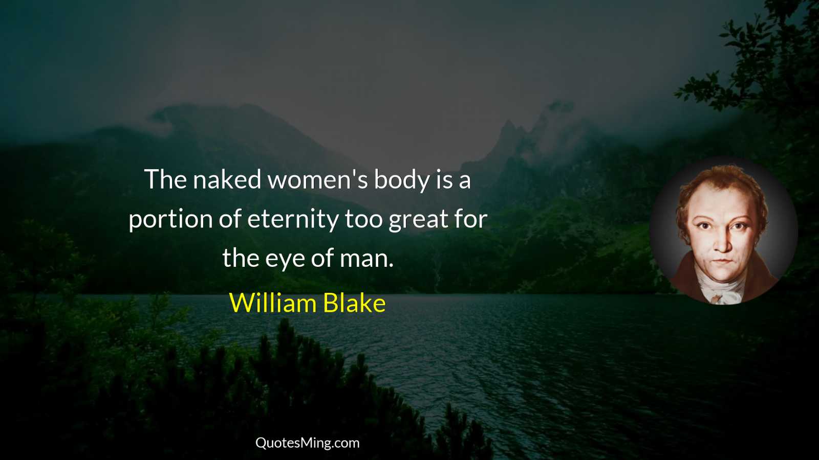 The naked women's body is a portion of eternity too