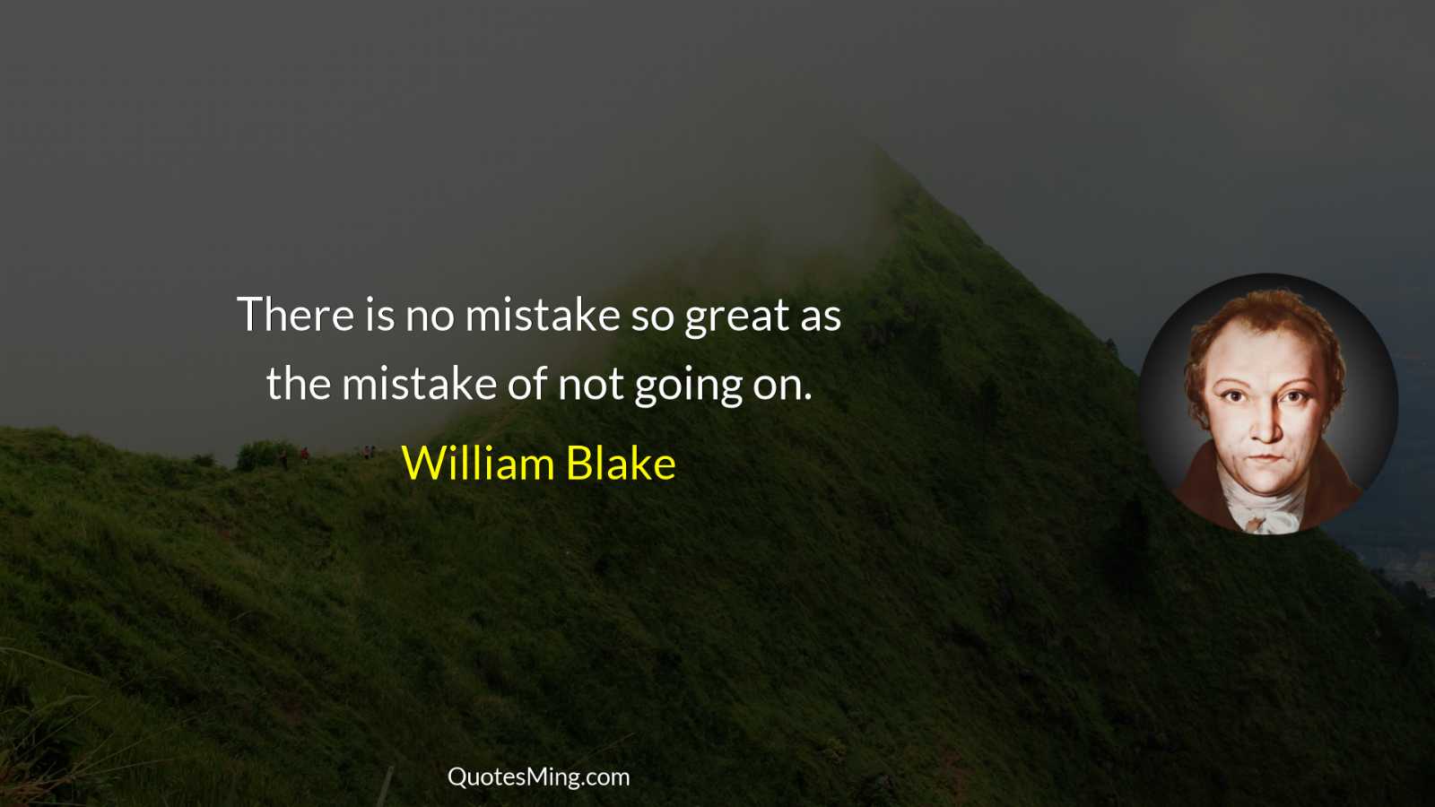 There is no mistake so great as the mistake of