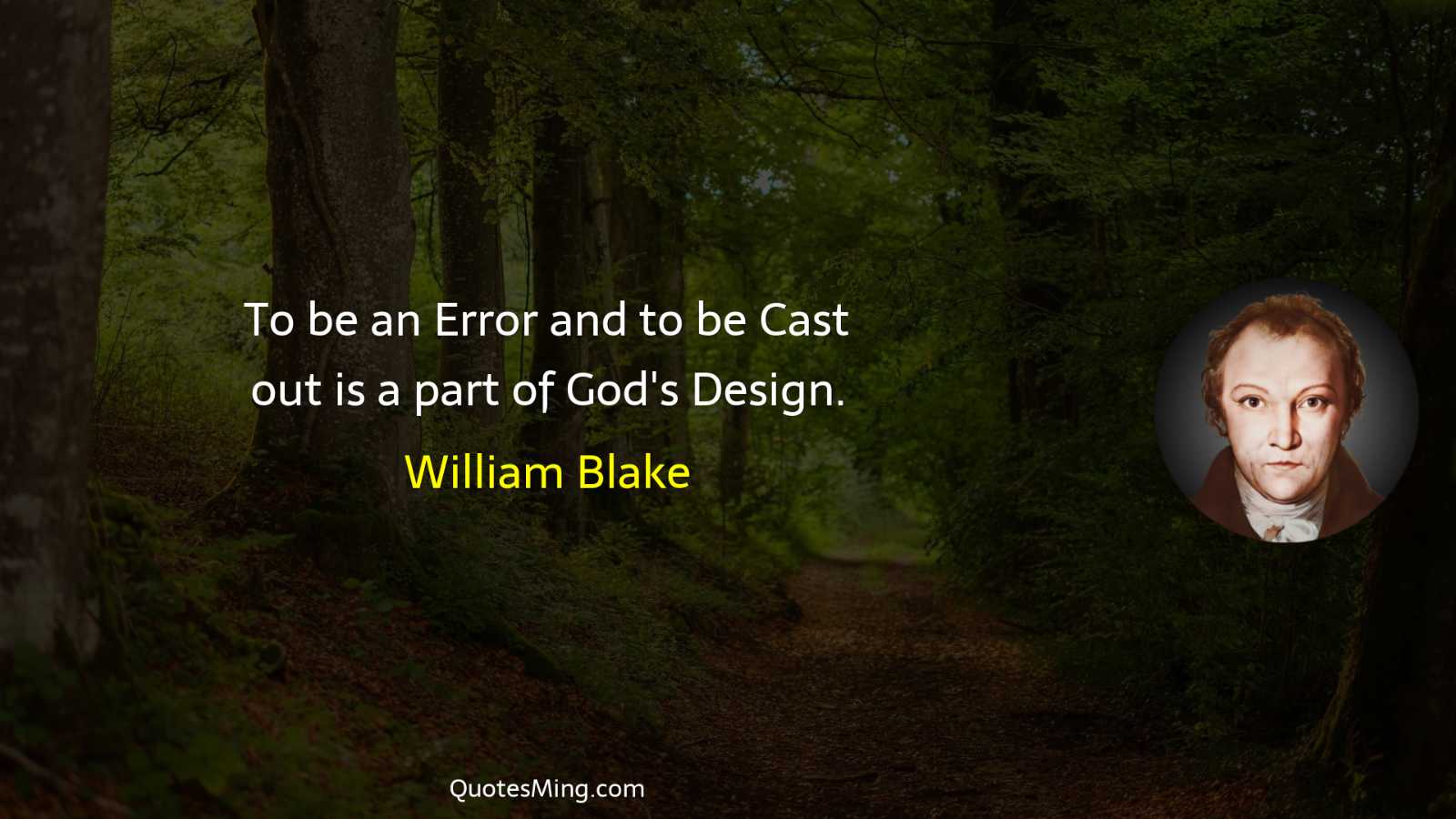 To be an Error and to be Cast out is