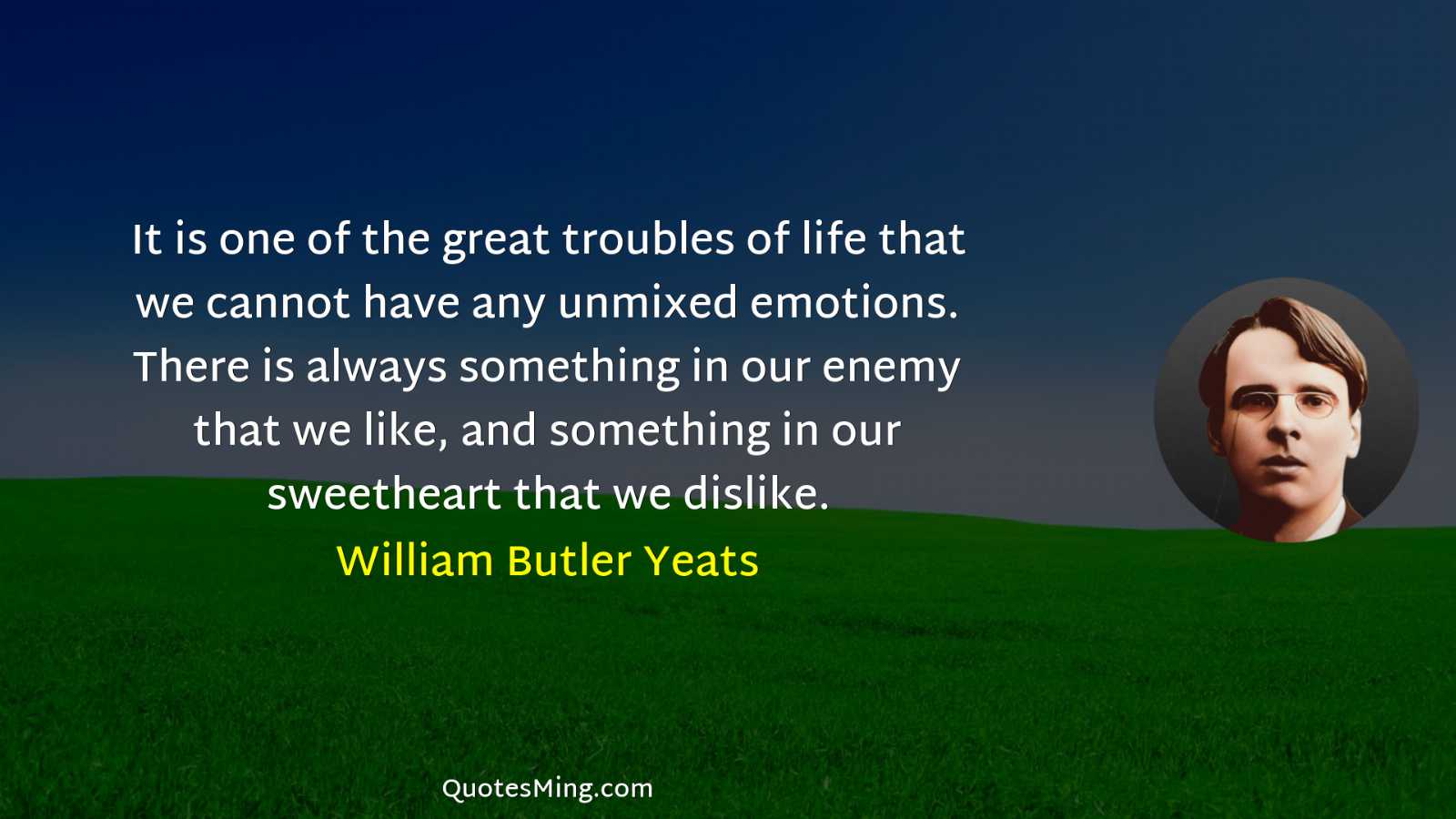 It is one of the great troubles of life that