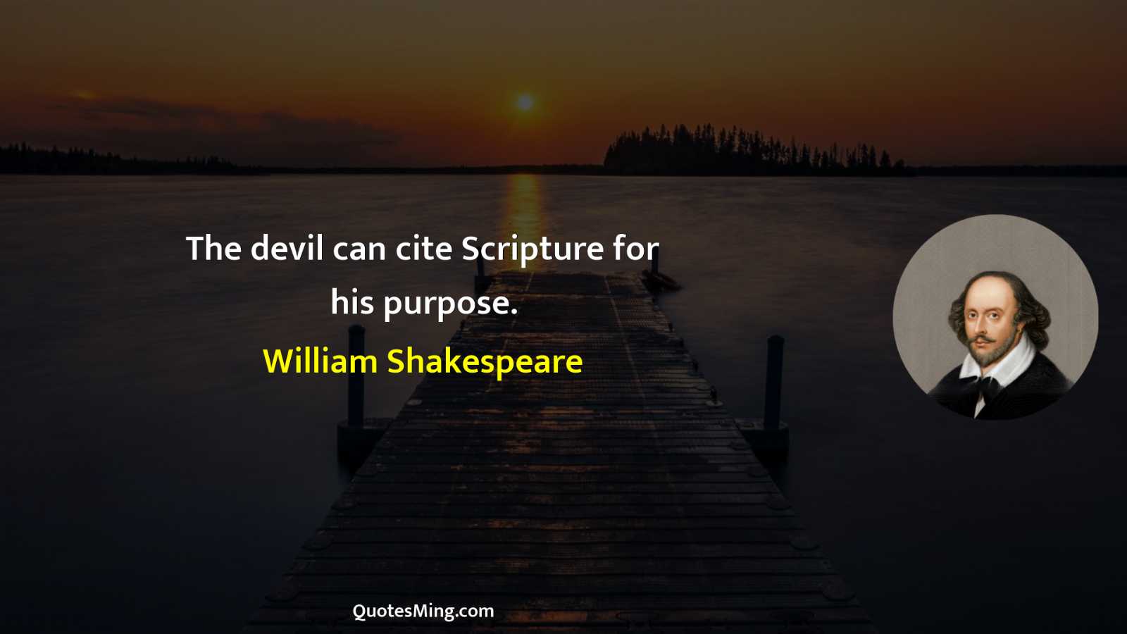 The devil can cite Scripture for his purpose